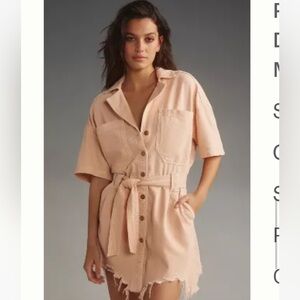 Anthropologie XS petite denim dress originally $100. Not worn